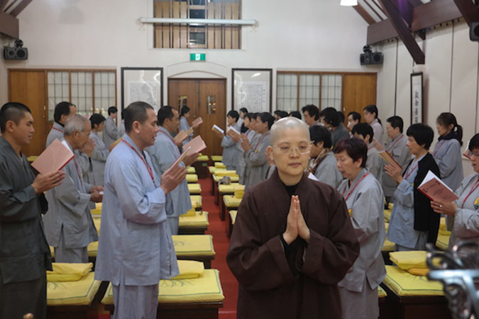 Evening service chanting