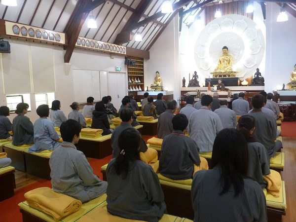 The Abbess giving Dharma talk